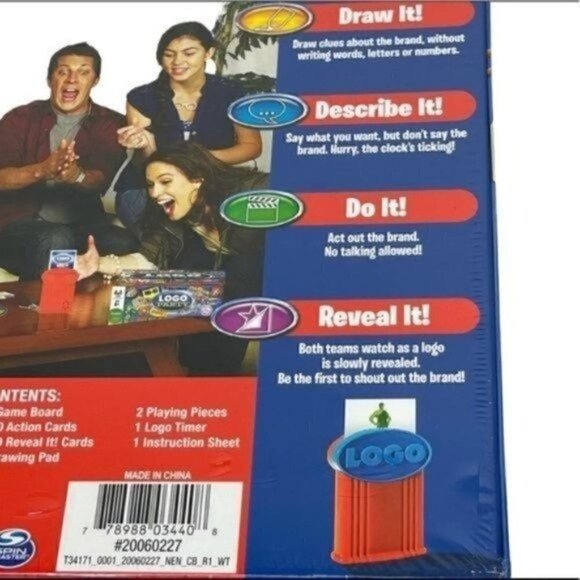 Logo Party Game NEW in original packaging new in box by Spin Master games - Picture 7 of 11